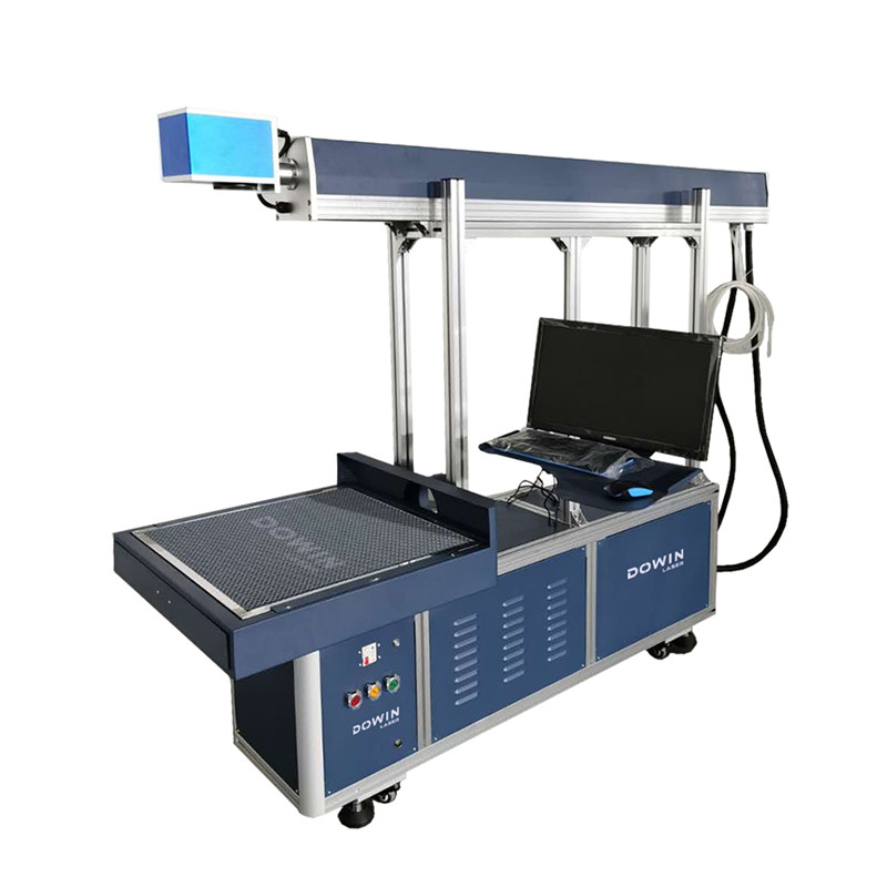 Big power glass tube CO2 laser marking fast engraving machine